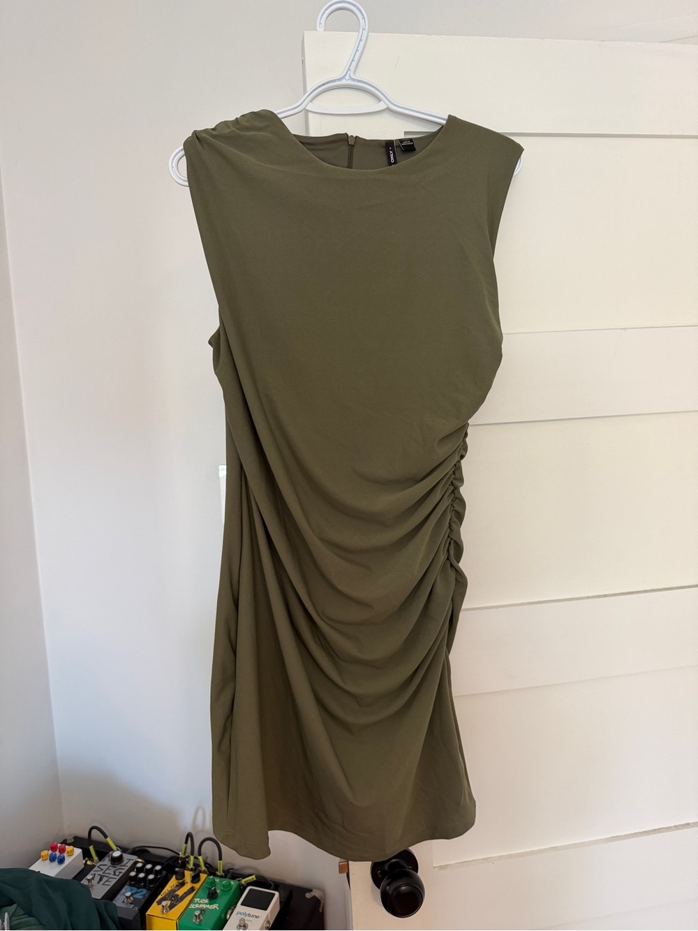 NWT Green Ruching Dress Only Brand